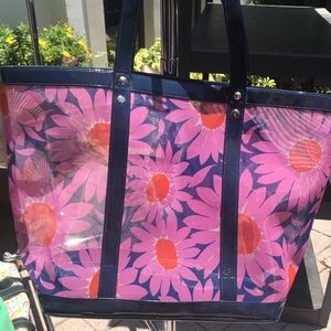 Vera Bradley mesh Daisy beach bag